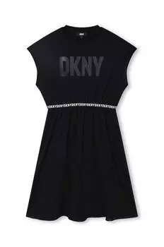Dkny платье для маленькой девочки DKNY, черный
