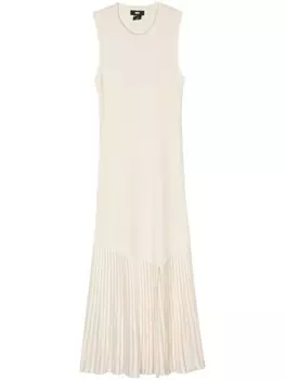 DKNY платье макси в рубчик, серый