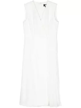 DKNY платье миди со складками, белый