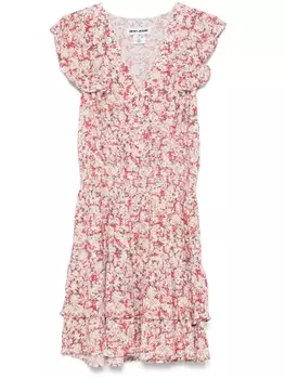 DKNY платье мини с цветочным принтом, розовый