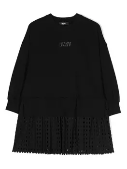 DKNY платье мини с логотипом, черный