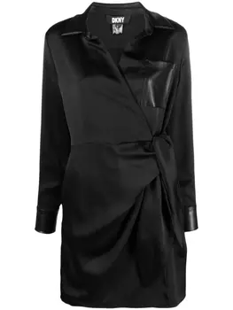 DKNY платье-пиджак с запахом, черный