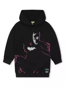 DKNY платье с графичным принтом из коллаборации с Batman, черный