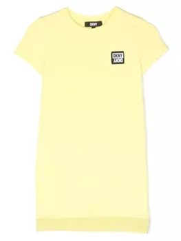 DKNY платье с короткими рукавами, желтый