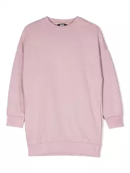 DKNY платье с логотипом, фиолетовый
