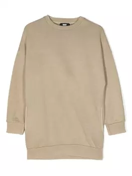 DKNY платье с логотипом, зеленый