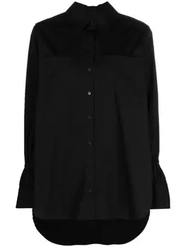 DKNY рубашка с отложным воротником, черный