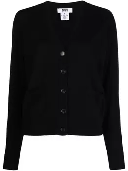 DKNY шерстяной кардиган, черный