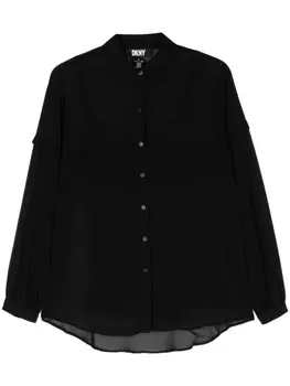 DKNY шифоновая рубашка, черный