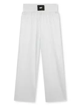 DKNY широкие брюки с логотипом, серый