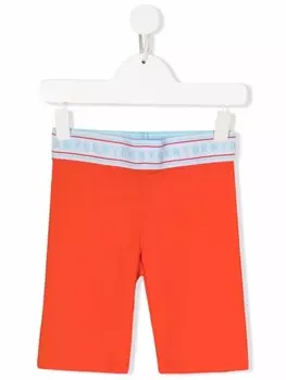 DKNY шорты с логотипом, оранжевый