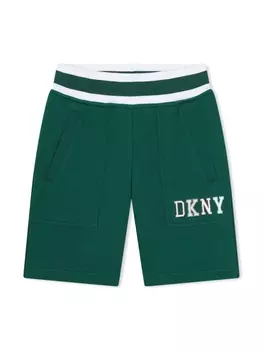 DKNY шорты с логотипом, зеленый