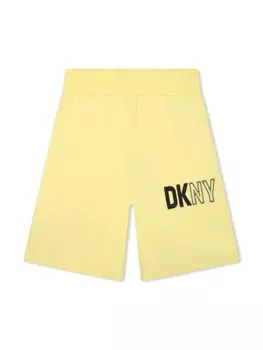 DKNY шорты с логотипом, желтый