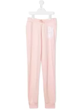 DKNY спортивные брюки с кулиской и логотипом, розовый
