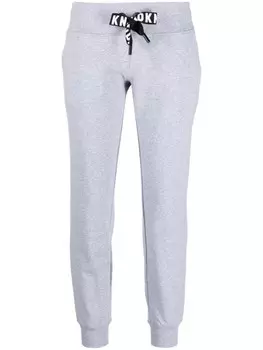 DKNY спортивные брюки с кулиской и логотипом, серый