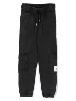 DKNY спортивные брюки с нашивкой-логотипом, черный