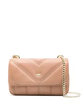 DKNY стеганая сумка на плечо Becca, нейтральный цвет