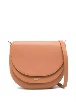 DKNY сумка через плечо с логотипом, нейтральный цвет