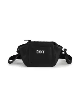 DKNY сумка через плечо с тисненым логотипом, черный