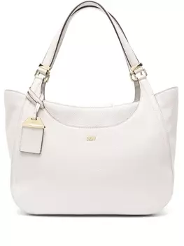 DKNY сумка на плечо из искусственной кожи с логотипом, нейтральный цвет