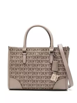 DKNY сумка Perri среднего размера с логотипом, коричневый