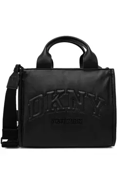 DKNY сумка-тоут с вышитым логотипом, черный