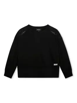 DKNY толстовка с вышитым логотипом, черный