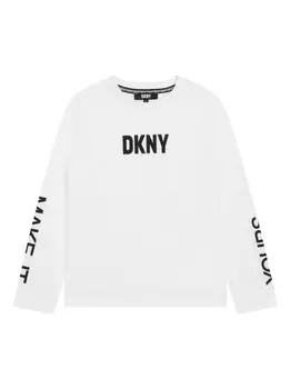 DKNY топ с логотипом, белый