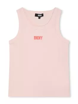 DKNY топ с логотипом, розовый