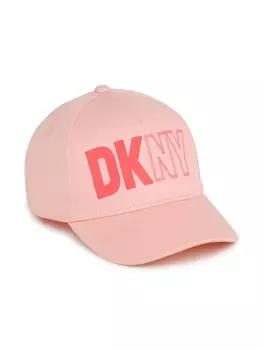 DKNY твиловая кепка с логотипом, розовый