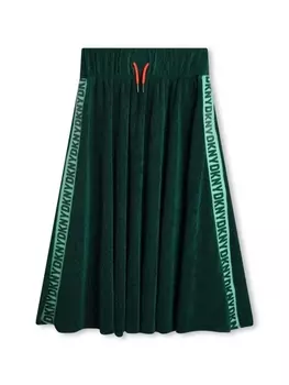 DKNY юбка миди с логотипом, зеленый