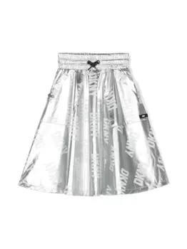 DKNY юбка с логотипом, серый