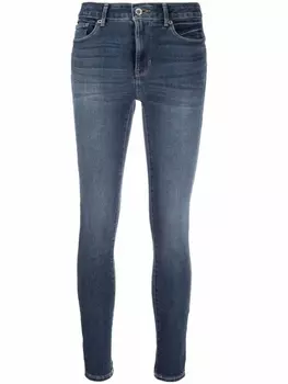 DKNY укороченные джинсы скинни, синий