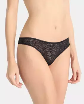 Dkny женские сексуальные кружевные стринги, черный