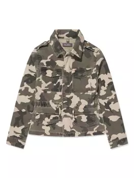 DL1961 куртка Rocco с камуфляжным принтом, зеленый