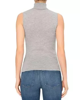 DL1961 Топ без рукавов с высоким воротником, серый