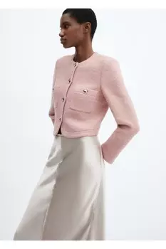 Длинная атласная юбка Mango, бежевый