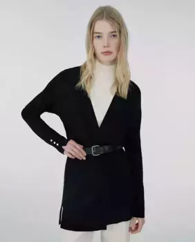 Длинная базовая куртка Sfera, черный