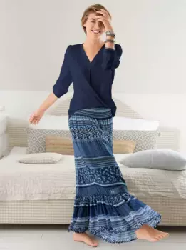 Длинная блузка Амбрия Ambria, синий