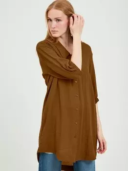 Длинная блузка bydelan B.Young, коричневый