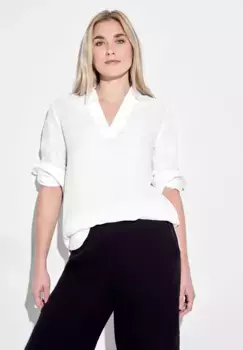 Длинная блузка Cecil с рукавами 3/4, белый