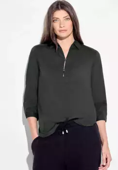 Длинная блузка Cecil с рукавами 3/4, хаки