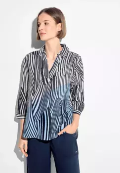 Длинная блузка Cecil с рукавами 3/4, синий