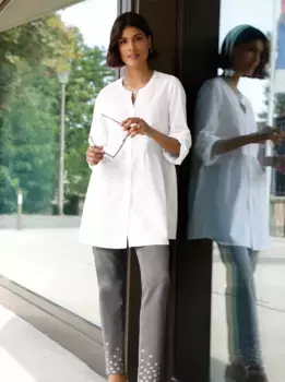 Длинная блузка Classic Basics, белый