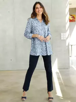 Длинная блузка Classic Basics, голубой