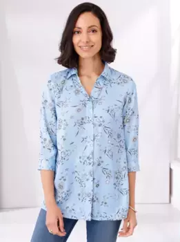 Длинная блузка Classic Basics, голубой