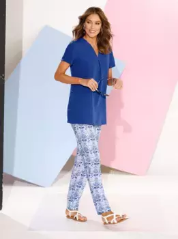 Длинная блузка Classic Basics, синий