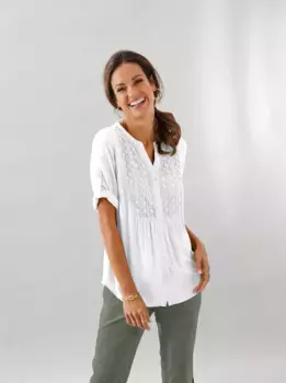 Длинная блузка Inspirations Inspirationen, цвет Ecru