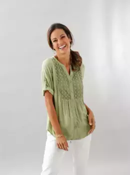 Длинная блузка Inspirations Inspirationen, цвет Schilf