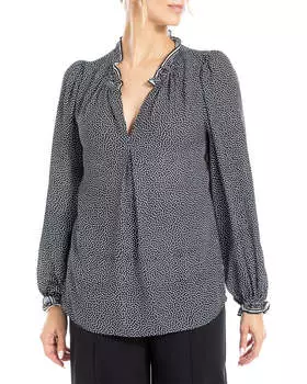 Длинная блузка Max Studio Smock, черный